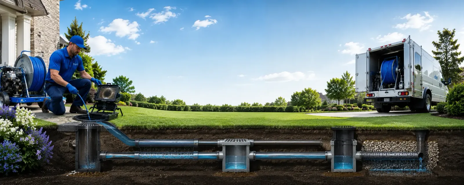 Outdoor drain cleaning information for Sims, NC